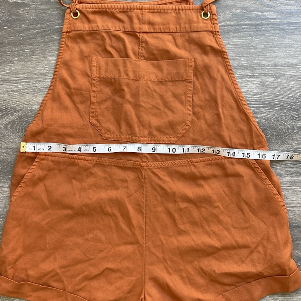 Billabong Wild Pursuit Overall Short Romper, Orange - Picture 10 of 11